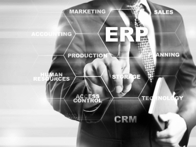 Gezeigt wird eine Grafik über ERP-Programme